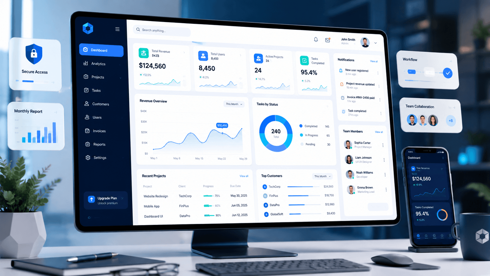 Business Web Platform portfolio project